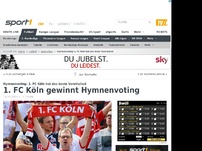 Bild zum Artikel: Köln hat die beste Vereinshymne