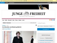 Bild zum Artikel: Ein Attentäter wird Merkel gefährlich