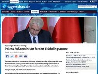 Bild zum Artikel: Polens Außenminister fordert syrische Flüchtlingsarmee