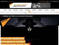 Bild zum Artikel: Prompte Reaktion: Anonymous erklärt Islamischem Staat den 'totalen Krieg'