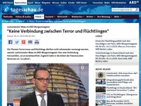 Bild zum Artikel: Maas: 'Keine Verbindung zwischen Terror und Flüchtlingen'