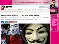 Bild zum Artikel: Hacker-Netzwerk: Anonymous erklärt IS den virtuellen Krieg