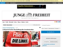 Bild zum Artikel: Linkspartei fordert Abschaffung aller Grenzkontrollen