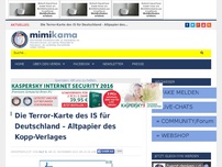 Bild zum Artikel: Die Terror-Karte des IS für Deutschland – Altpapier des Kopp-Verlages