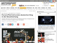 Bild zum Artikel: Mehr Motorsport - Vettel gewinnt Race of Champions: Ferrari-Pilot holt ersten deutschen Sieg in der Einzelwertung