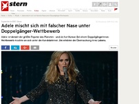 Bild zum Artikel: Superstar bei der BBC: Adele mischt sich mit falscher Nase unter Doppelgänger-Wettbewerb