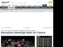 Bild zum Artikel: 4:0! Barcelona demütigt Real