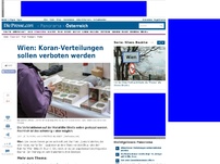 Bild zum Artikel: Wien: Koran-Verteilungen sollen verboten werden