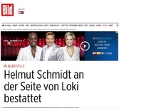 Bild zum Artikel: In aller Stille - Helmut Schmidt an der Seite von Loki bestattet
