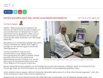 Bild zum Artikel: Dieser Sachsen-Arzt will keine Ausländer behandeln!