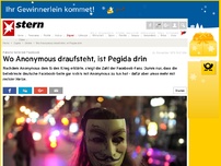 Bild zum Artikel: Falsche Seite bei Facebook: Wo Anonymous draufsteht, ist Pegida drin