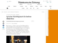 Bild zum Artikel: Flüchtlinge: Syrischer Flüchtling kocht für Berliner Obdachlose