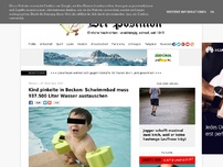 Bild zum Artikel: Kind pinkelt in Schwimmbecken: 937.500 Liter Wasser müssen ausgetauscht werden