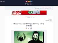 Bild zum Artikel: 'Anonymous' stellt Viagra-Werbung auf IS-Website