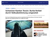 Bild zum Artikel: Schweizer-Kanton Tessin: Vermummungsverbot durch Volksabstimmung umgesetzt