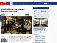 Bild zum Artikel: +++ Anschläge in Paris +++ - Mord-Waffen von Paris sollen aus Deutschland stammen