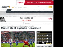 Bild zum Artikel: Müller stellt eigenen Rekord ein