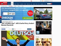 Bild zum Artikel: Bundesparteitag in Hannover - 'Sie schaffen das': AfD-Chefin Perty fordert Merkel-Rücktritt