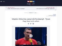 Bild zum Artikel: Wladimir Klitschko verspricht Rückkampf - Tyson Fury freut sich schon