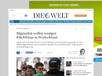 Bild zum Artikel: Umfrage: Migranten wollen weniger Flüchtlinge in Deutschland