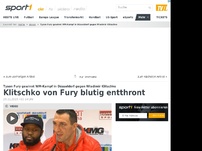 Bild zum Artikel: Historisch: Klitschko von Fury blutig entthront