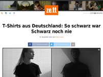 Bild zum Artikel: T-Shirts aus Deutschland: So schwarz war Schwarz noch nie