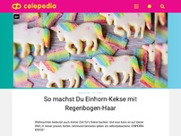 Bild zum Artikel: Einhorn-Kekse! Mit Regenbogen-Haar! SO GEHTS: