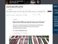 Bild zum Artikel: Griechenland: Syrische Pässe kauft man im Kiosk