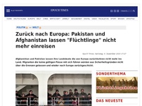 Bild zum Artikel: Abschiebung nach Europa: Pakistan und Afghanistan lassen Landsleute nicht mehr einreisen