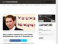 Bild zum Artikel: Eltern empört: Sebastian Kurz isst Schoko-Adventkalender schon am 5. Dezember auf