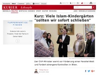 Bild zum Artikel: Kurz: Viele Islam-Kindergärten 'sollten wir sofort schließen'