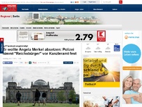Bild zum Artikel: Auf Facebook angekündigt - Er wollte Angela Merkel absetzen: Polizei nimmt 'Reichsbürger' vor Kanzleramt fest