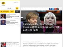Bild zum Artikel: Mordaufrufe gegen Roth und Merkel auf CSU-Facebookseite