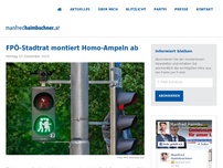 Bild zum Artikel: FPÖ-Stadtrat montiert Homo-Ampeln ab