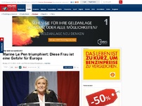 Bild zum Artikel: Wie tickt sie wirklich? - Marine Le Pen triumphiert: Das ist die gefährlichste Frau Europas
