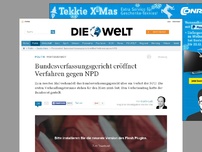 Bild zum Artikel: Parteiverbot: Bundesverfassungsgericht eröffnet Verfahren gegen NPD