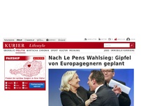 Bild zum Artikel: Nach Le Pens Wahlsieg: Gipfel von Europagegnern geplant