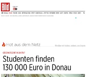 Bild zum Artikel: Geldwäsche in Wien? - Studenten finden 130 000 Euro in Donau