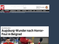 Bild zum Artikel: Wahnsinn! Augsburg schafft das Wunder von Belgrad Durch einen Last-Minute-Treffer ist der FC Augsburg in die K.o.-Runde der Europa League eingezogen, siegte in Belgrad 3:1. »