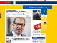 Bild zum Artikel: CSU-Ansage vor CDU-Parteitag - Dobrindt greift Merkel an: 'Es muss Schluss sein mit der Einladungsrhetorik'