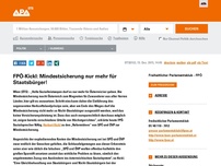 Bild zum Artikel: FPÖ-Kickl: Mindestsicherung nur mehr für Staatsbürger!