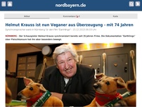 Bild zum Artikel: Helmut Krauss ist nun Veganer aus Überzeugung - mit 74 Jahren