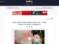 Bild zum Artikel: Jaxon macht Weihnachtswunder wahr - Ärzte hatten ihn längst aufgegeben