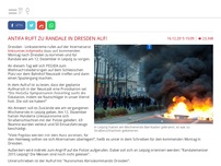 Bild zum Artikel: Antifa ruft zu Randalen in Dresden auf!