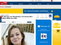 Bild zum Artikel: Yasmin K. vermisst - 15-Jährige aus Wiesbaden verschwunden - Polizei bittet um Hilfe