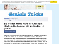 Bild zum Artikel: Sie wollten Mama nicht ins Altenheim stecken. Die Lösung, die sie fanden, ist genial!