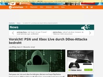 Bild zum Artikel: News: Vorsicht! PSN und Xbox Live durch DDos-Attacke bedroht