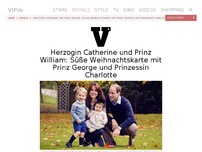 Bild zum Artikel: Herzogin Catherine und Prinz William: Süße Weihnachtskarte mit Prinz George und Prinzessin Charlotte