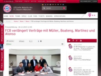 Bild zum Artikel: Presseerklärung:FCB verlängert Verträge mit Müller, Boateng, Martínez und Alonso