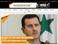 Bild zum Artikel: Assad zu seinem Rücktritt: „Uns ist Obamas und Europas Meinung egal“